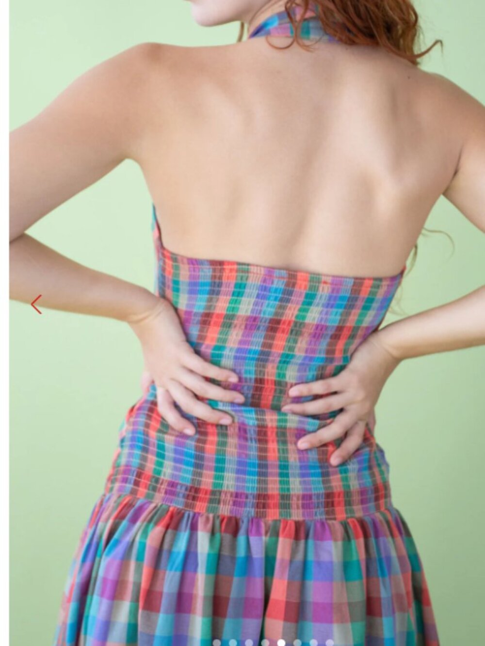 Vaughn Dress Lisa Says Gah - Colorburst Plaid - Picture 2 of 5